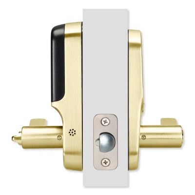Yale Assure Lock Lever Pushbutton Keypad, Standalone (No Smart Module), Lifetime Brass